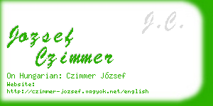 jozsef czimmer business card